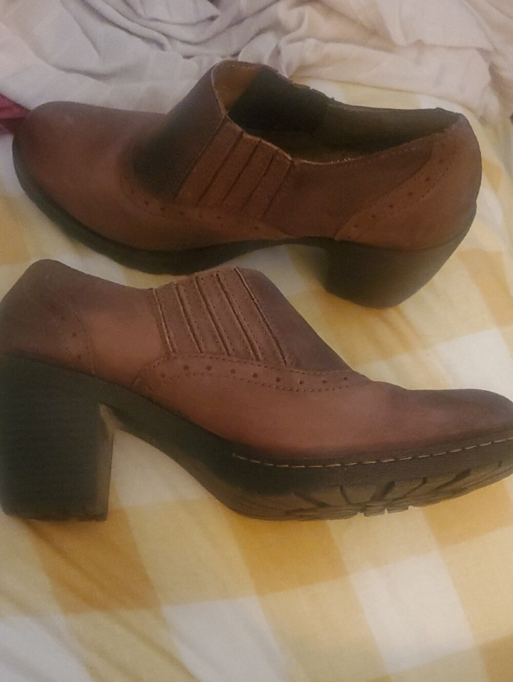 b.o.c. Brown Slip-On Ankle Boots - Picture 5 of 5